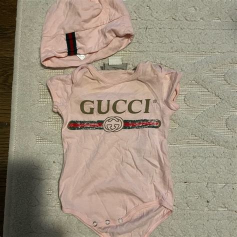 newborn baby gucci hat|Gucci onesie newborn.